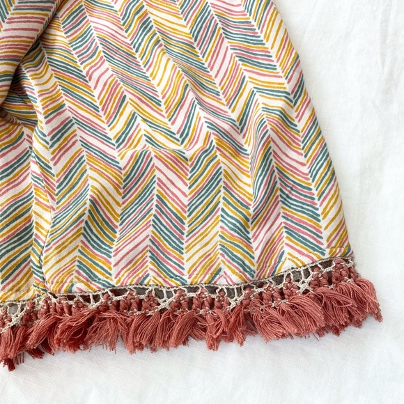 Intimissimi Chevron Fringed Kimono Robe - Picture 10 of 10